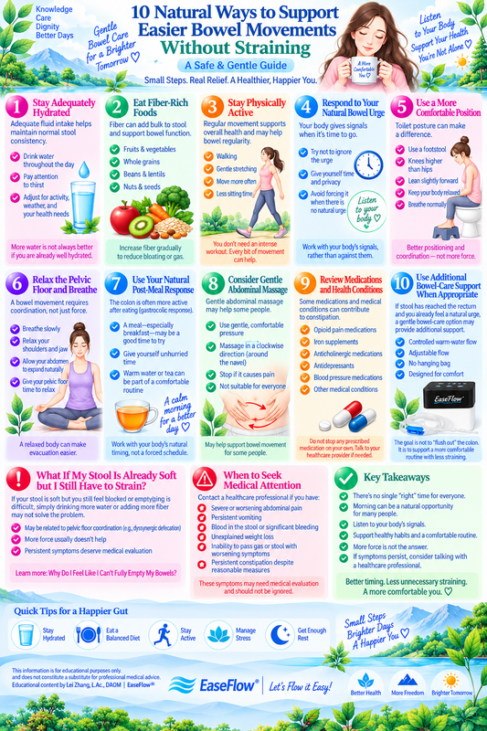 10 Natural Ways to Relieve Constipation Without Straining (Safe & Gentle Guide)