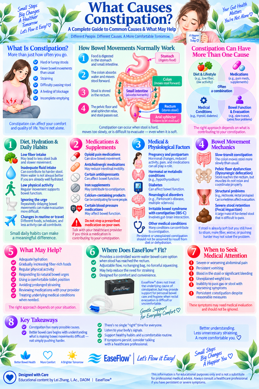 What Causes Constipation? A Complete Guide to Common Causes & What May Help