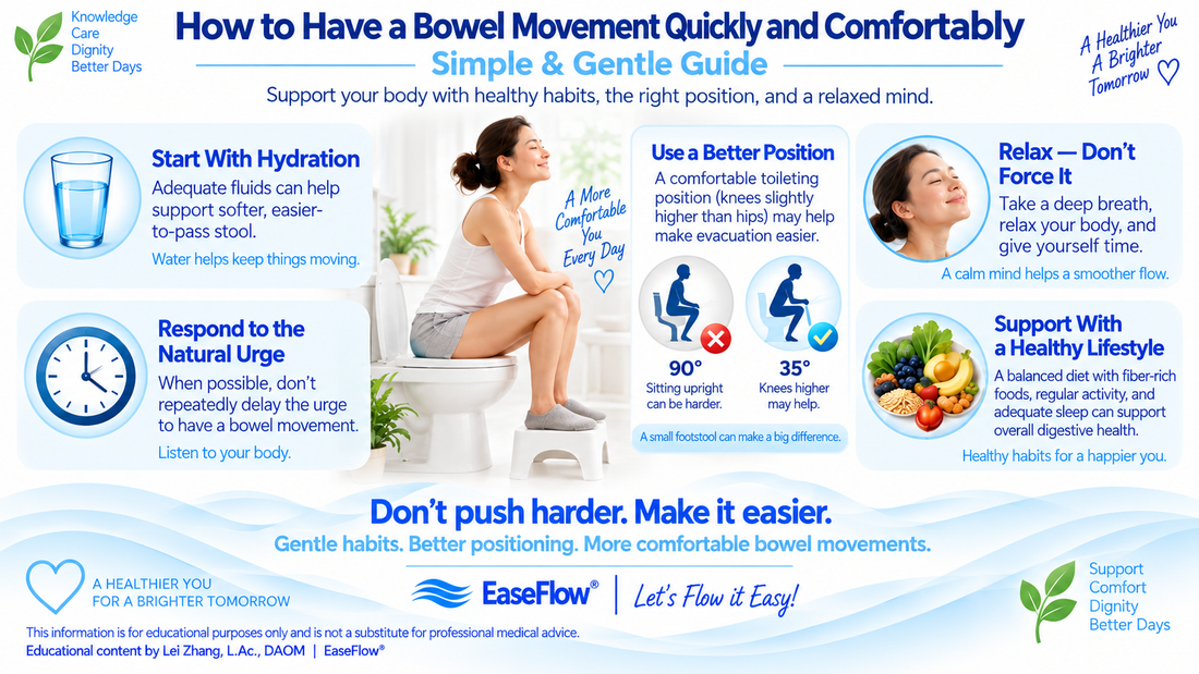 How to Have a Bowel Movement Quickly and Comfortably (Simple & Gentle Guide)