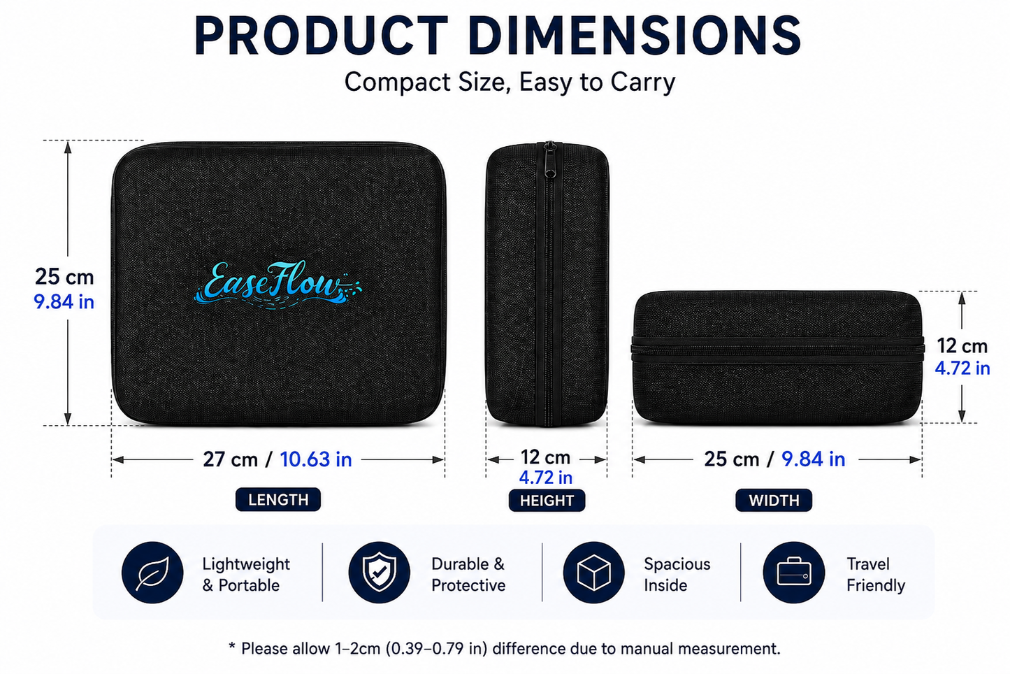 Dispositivo de apoyo intestinal EaseFlow™ de agua tibia (Kit de enema suave para un alivio cómodo)