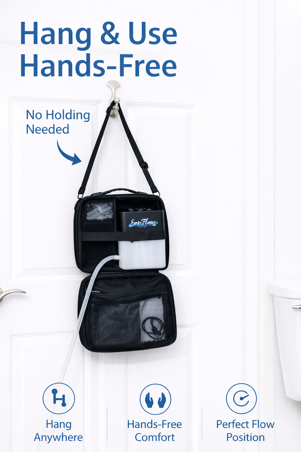 Dispositivo de apoyo intestinal EaseFlow™ de agua tibia (Kit de enema suave para un alivio cómodo)